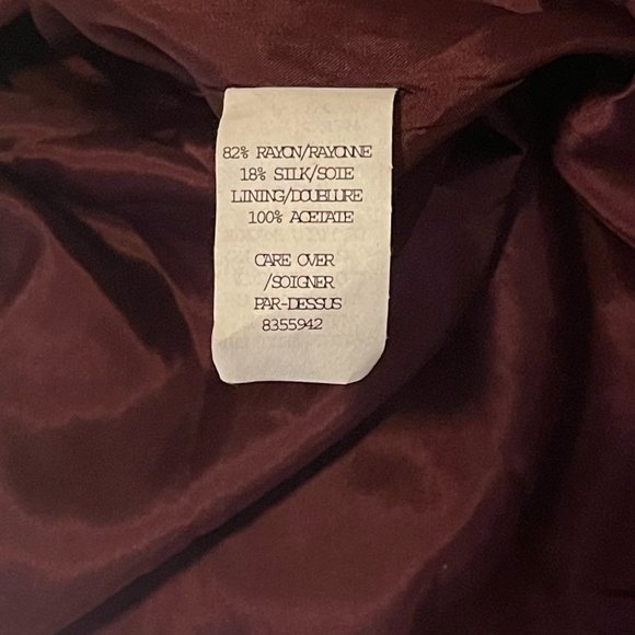 Cynthia Steffe Size 10 Garnet Velvet Halter Dress NWT Style 8355942 - Picture 5 of 6